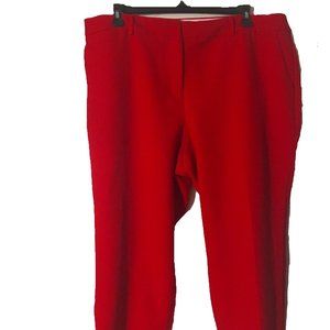 Talbot's 22WP Women's High Waist Hampshire Petite Red Suit Pant, Great Condition